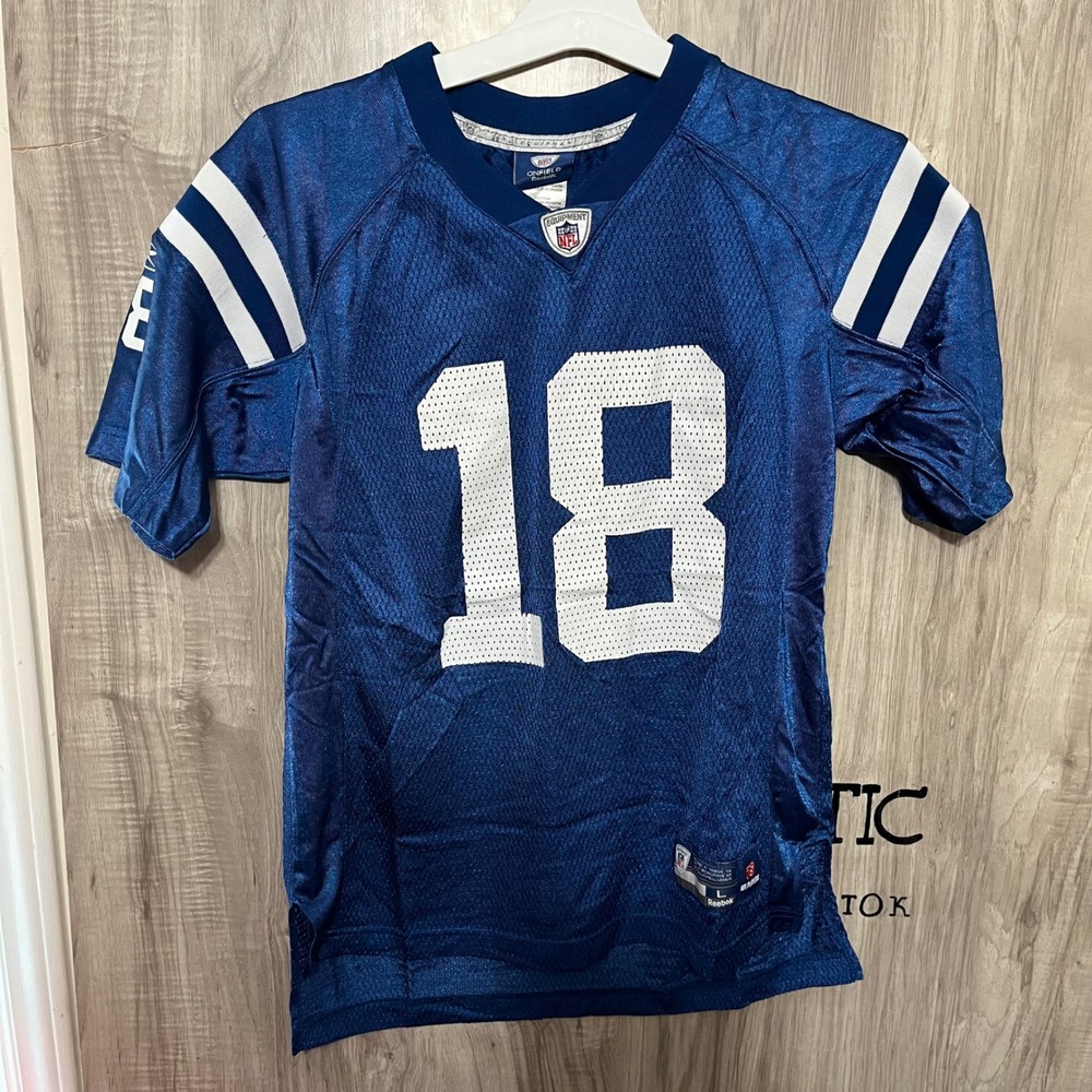Vtg Reebok NFL Indianapolis Colts Peyton Manning Jersey Youth Large 12-14